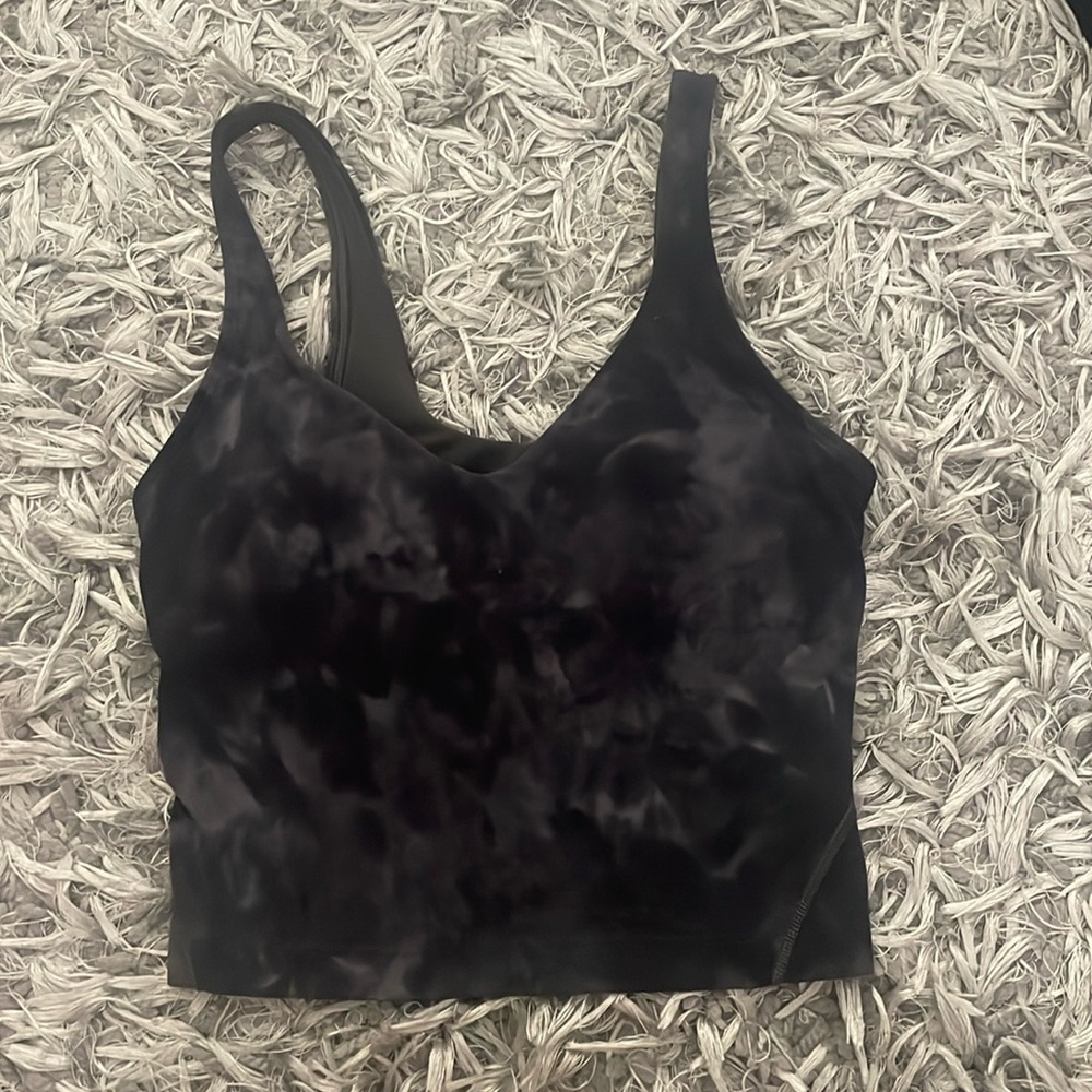 Black Tie Dye Lululemon Align Tank Size 2